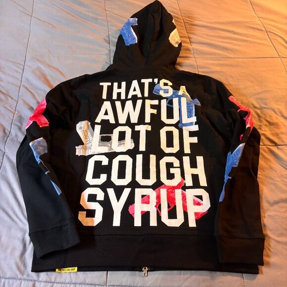 Awful Lot Of Cough Syrup zip up Hoodie - Picture 3 of 4